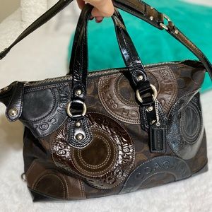 Black & Brown Small Coach Purse